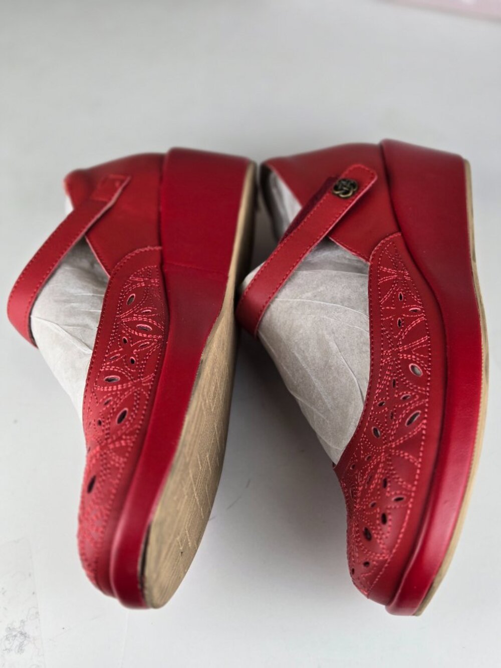Alegria Women Hayes Ruby Breeze Wedge Heel Comfort Arch Euro 39, US 9 - Picture 5 of 14